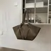 Outono Inverno 2026 Moda Retrô Europeia Americana Bolsa Tote Simples Casual Portátil Grande Capacidade Bolsa de Ombro Único