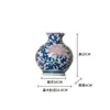 Maceta de Porcelana Azul y Blanca para Colgar en la Pared Florero Hidropónico Florero Cerámico Estilo Chino Nuevo Estilo Retro Decoración de Pared para el Hogar Botella