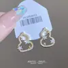 Novo Produto 2026: Brincos de Abóbora com Design de Nicho Estilo Floresta, Brincos de Zircônia Inlaid de Luxo High-End para Mulheres, Acessórios de Orelha Versáteis