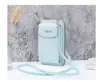 2021 Nueva Bolsa de Teléfono Móvil de Gran Capacidad Bolso Pequeño de Hombro Cruzado con Cremallera Bolso Largo Multifuncional tipo Cartera Billetera para Mujer