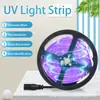 Esterilização médica luz ultravioleta UV com 12V 2835 decoração de balcão de bar adesivo de inspeção de notas barra de luz de esterilização roxa
