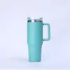Taza de Coche Portátil y Aislada de Primera Generación de 40 oz con Asa, Acero Inoxidable 304, con Popote, Gran Capacidad para Uso en Coche