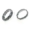 Pulsera de Cuentas Estéreo de Piedra Biliar Negra No Magnética al por Mayor Pulsera Unisex Pulsera para el Cuidado de la Salud Accesorios de Joyería DIY