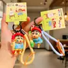 Llavero Colgante Auténtico Serie Dibujos Animados Shin-Chan para Mujer Lindo Colgante de Muñeca para Mochila Escolar Pequeño Regalo