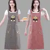 Un Delantal de Trabajo de Moda para Drop-Shipping, por Encima de la Rodilla, Dulce y Largo, Algodón Extra Grande, Delantal Suave y Cómodo para el Trabajo