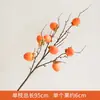 Caqui Simulado al por Mayor Fruta de Caqui Falsa Accesorios de Decoración Adornos para el Hogar Sala de Estar Modelo de Rama de Fruta de Flor Simulado
