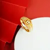 Anillo de Arena Dorada Estilo Chino Antiguo Joyería con Cuentas de Transferencia Estilo Palacio Diseño Personalizado para Mujer Fabricante de Joyería Duradera