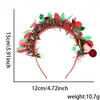 Diadema Tocado Decoraciones Navideñas Fiesta de Navidad Accesorios para el Cabello Diadema de Astas de Dibujos Animados Estéreo Campana