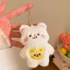 Pequeños regalos actividades de catering para promocionar el puesto muñeco de peluche lindo muñeco colgante decoración de mochila llavero