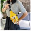 2024 nueva bolsa de lona de oso popular, bolsa de mensajero, bolso de hombro moderno para mujer, caricatura, ins, lindo, bolso pequeño al por mayor