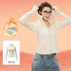 Juyitang Outono e Inverno Casaco de Yoga Forrado de Lã Slim-fit Cintura Apertada Esportes Casual Feminino All-match Fitness Yoga Casaco com Capuz