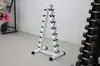 Estante para Mancuernas en Forma de A Estante de Almacenamiento para Mancuernas de Gimnasio Comercial Acero Engrosado Estable y Duradero Estante para Mancuernas de Múltiples Niveles
