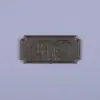 Placa Decorativa de Caja de Regalo con Firma de Pepino de Mar, Placa de Bronce Antiguo Electroplateada, Placa de Relieve Tridimensional Moldeada por Inyección