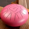 Hua Shu tambor etéreo de 8 pulgadas y 11 tonos instrumento de percusión tambor de lengua de acero para adultos introducción instrumento simple tambor etéreo portátil