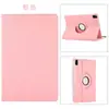 Funda Protectora Panel Plano para Redmi Pad SE 11" Funda Giratoria con Patrón de Lichi Cubierta de Cuero Rojo Arroz