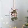 Nuevo Colgante de Resina Pintado a Mano Estilo Europeo Navideño Tren Pequeño Tridimensional Retro Calcetines Adorno de Árbol de Navidad Decoración de Atmósfera