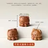 Esculturas de animais de estimação fofas em desenho animado de madeira, venda direta da fábrica, produtos semiacabados, materiais para colares e correntes de telefone, acessórios de joias DIY