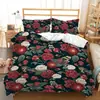 AliExpress Amazon Comercio Exterior textil para el hogar cama tres piezas flor flor dibujo impresión digital funda de edredón generación pelo