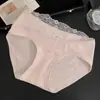 Pantaletas Estilo Japonés de 10A para Otoño e Invierno para Mujer, Sexy Tallas Grandes, Pantaletas de Encaje y Algodón Tallas Grandes para Mujer