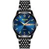 Aiershi Nuevo Reloj para Hombre Impermeable Casual Luminoso Calendario Versión Coreana Reloj de Cuarzo Douyin-1610
