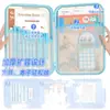 Bolsa de Arquivo em Tela Transparente Multicamadas com Zíper Bolsa de Classificação por Assunto A4 Armazenamento de Provas de Aluno Bolsa para Tutoria