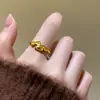 Anel de Cavalo Impulsionador de Dinheiro Ano do Cavalo 2026 Ano Zodiacal Anel Exquisito de Alto Padrão Atraente para Riqueza para Mulheres Joia de Mão Versátil