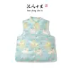 Nova Roupa Feminina Estilo Chinês para Início de Outono, Estilo Nacional Retrô, Colete Jacquard Kirin, Gola Alta Feminina, Colete Sem Mangas Abotoado, Atacado
