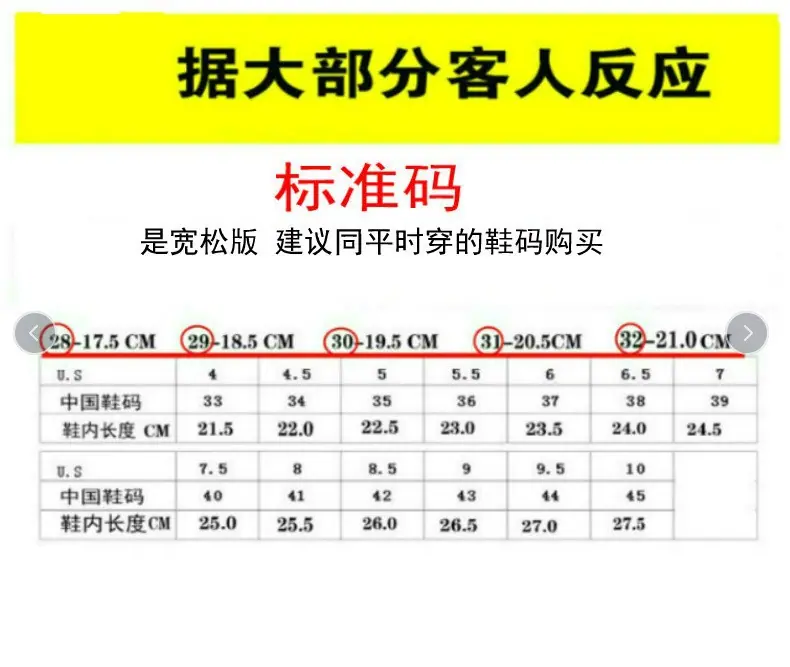 威杰尺码