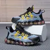 Sapatos Infantis, Tênis Esportivo para Meninos, Outono e Inverno, Couro e Malha, Fivela Rotativa, Moda Tendência, Sapatos para Alunos do Ensino Fundamental, Sapatos para Meninos