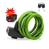 Candado Antirrobo para Bicicleta Correa Gruesa Anti-Corte Soporte Candado con Llave para Vehículo Eléctrico Anillo de Bloqueo Candado con Contraseña para Bicicleta