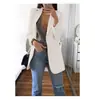 2025 Amazon Moda Casual Europeia e Americana Nova Terno Lapela Cardigã Slim Blazer de Temperamento Jaqueta Feminina Primavera Outono