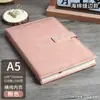 Cuaderno A5 con Logo Personalizado, Regalo para Oficina de Negocios, Piel Suave Engrosada, Diseño de Alta Calidad, Bloc de Notas con Cierre de Hebilla, Cuaderno en Caja de Regalo