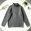Ropa infantil de moda para niños y niñas, camiseta interior, nueva colección de invierno 2026, camiseta de manga larga infantil de cuello semi-alto, tejido térmico grueso