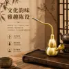 Hookah de Calabaza de Latón Cuatro en Uno Tallo de Doble Cazoleta Regalo Creativo para Hombres Artesanía de Metal de Latón Dropshipping