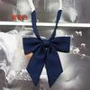 En stock, venta al por mayor, para niñas, versión estrecha, pequeña pluma, raíz, pajarita, collar, flor, moda, nuevo lazo, color sólido, pajarita jk, satén