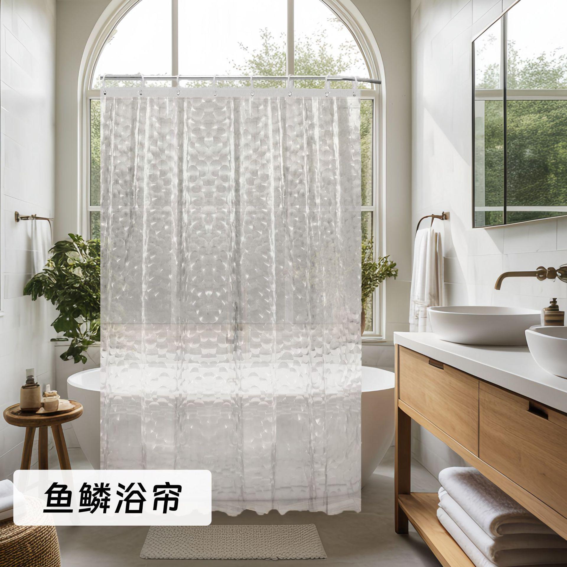 卫生间浴帘免打孔EVA防霉跨境爆