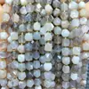 Piedra Octogonal Facetada Natural Ojo de Tigre Piedra Sol Morganita Pulsera de Cuentas Sueltas Accesorios para Joyería DIY Venta al por Mayor de Cuentas