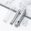 Material de embalagem personalizado para seringa de água e luz, tubo tipo foguete galvanizado de 1ml 3ml 5ml, embalagem de essência cosmética, frasco de creme para os olhos
