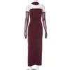 Estilo Francés Venta Caliente Transfronteriza Top Tubo Color Sólido para Mujer Espalda Descubierta con Tirantes Plisados Moda Sexy Elegante Ajustado Vestido