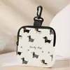 Cartera de Monedas Impresa, Cuero Artificial, Bolsa de Almacenamiento Impermeable con Cremallera de Imitación de Cuero, Mini Bolsa Multifuncional para Auriculares, Bolsa para Golosinas de Entrenamiento para Perros