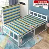 Cama individual plegable para uso doméstico, Cama simple para siestas para adultos, Cama para siestas de oficina, Cama de madera con tablero duro económica