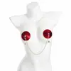 Cubretetinas Sexy Transfronterizos Europeos y Americanos Campana Productos para Adultos Erotismo Provocación Parches para Pezones Accesorios Parches para Pezones Lentejuelas Invisibles para Hombres y Mujeres