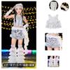 Ropa de Baile Jazz para Niñas Hip-Hop Genial y Atractiva Moda Elegante para Niñas Traje de Pasarela Ropa de Moda Urbana Hiphop para Niños