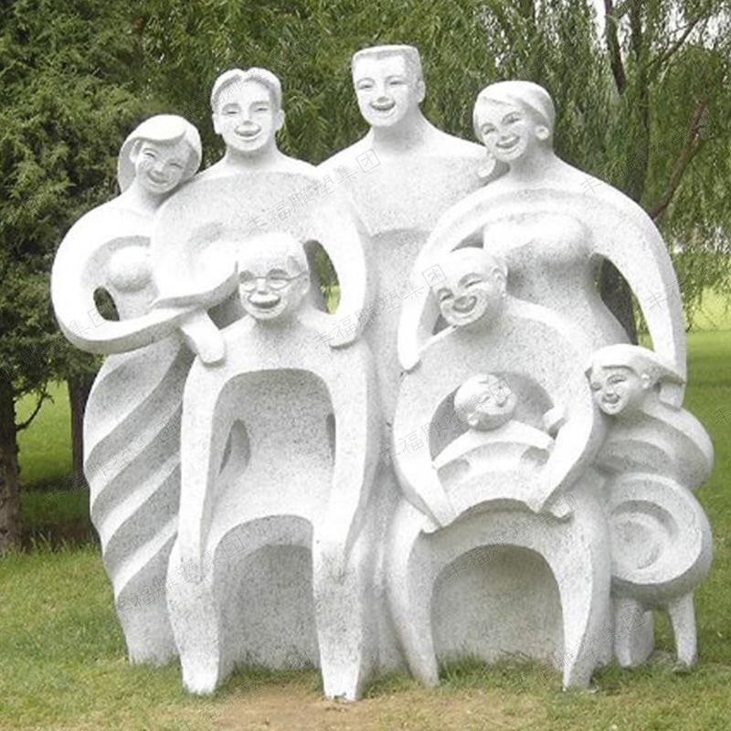抽象人物花岗岩雕塑
