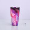 Taza de coche de acero inoxidable 30 oz, taza de cerveza colorida cielo estrellado, taza de hielo para coche, termo frío portátil