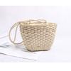 Bolsa de palha feita à mão Ins Super Fire Bolsa de ombro em tecido Bolsa feminina Bolsa artística Bolsa pequena Bolsa de praia para férias
