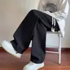 Calças de Veludo Grosso Estilo Americano para Homens, Outono e Inverno Acolchoadas com Lã Espessadas Tendência Casual Longas, Calças Largas Retas