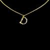 Collar de letras femenino europeo y americano ins collar de circonitas de oro de 18k diseño nicho cadena clavicular temperamento simple cadena de suéter