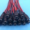 Cable de alimentación de CC al por mayor DC5.5 * 2.1 cámara de bus macho rojo y negro 2468 # 18 AWG Cable macho de CC rojo y negro