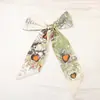 Pañuelo de Seda con Sentido del Diseño Largo Alto Sentido Nicho Pintura al Óleo Banda para el Cabello Bolsa de Regalo Pañuelo de Seda Banda para el Cabello Cinta para el Cabello Nicho